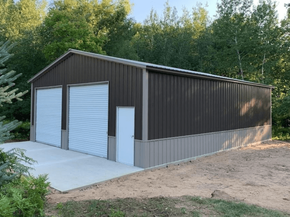 Custom 30'x50'x12' Two-Tone Garage