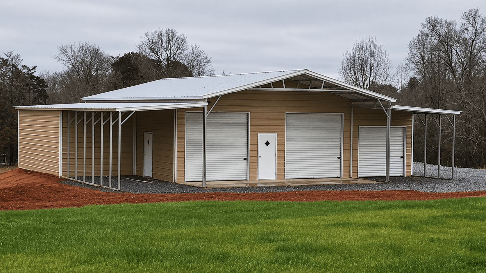 54x50x12 Metal Barn