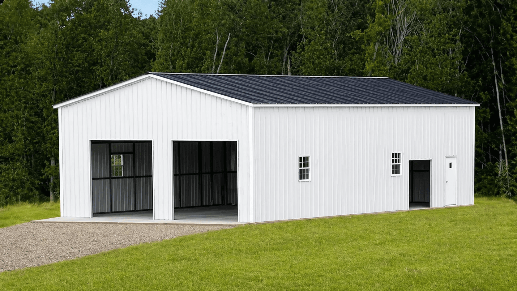 30x50x14 Clear Span Metal Building