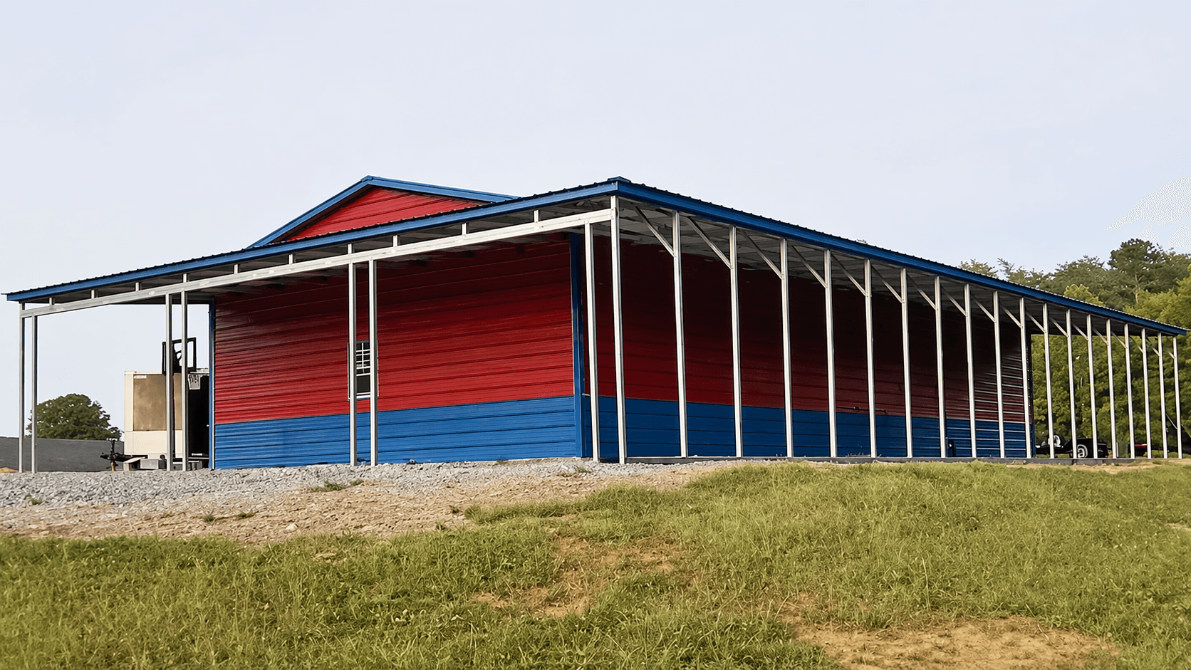30x60x12 Metal Building with Lean-To