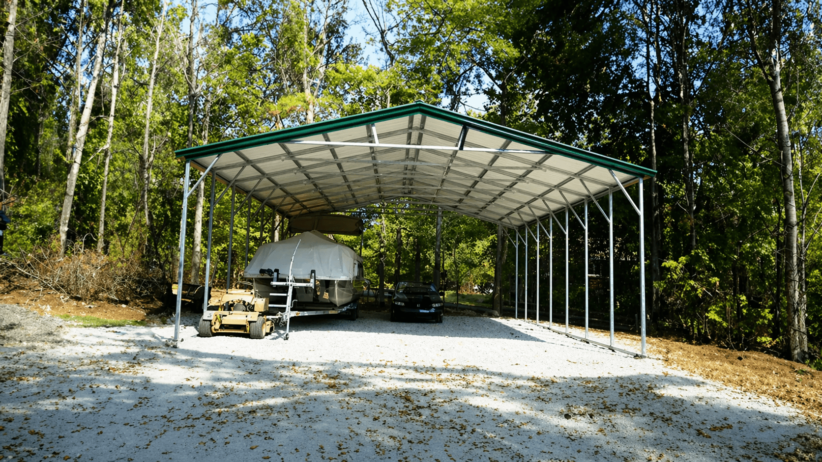 30x35x12 Triple Wide Carport/RV Carport