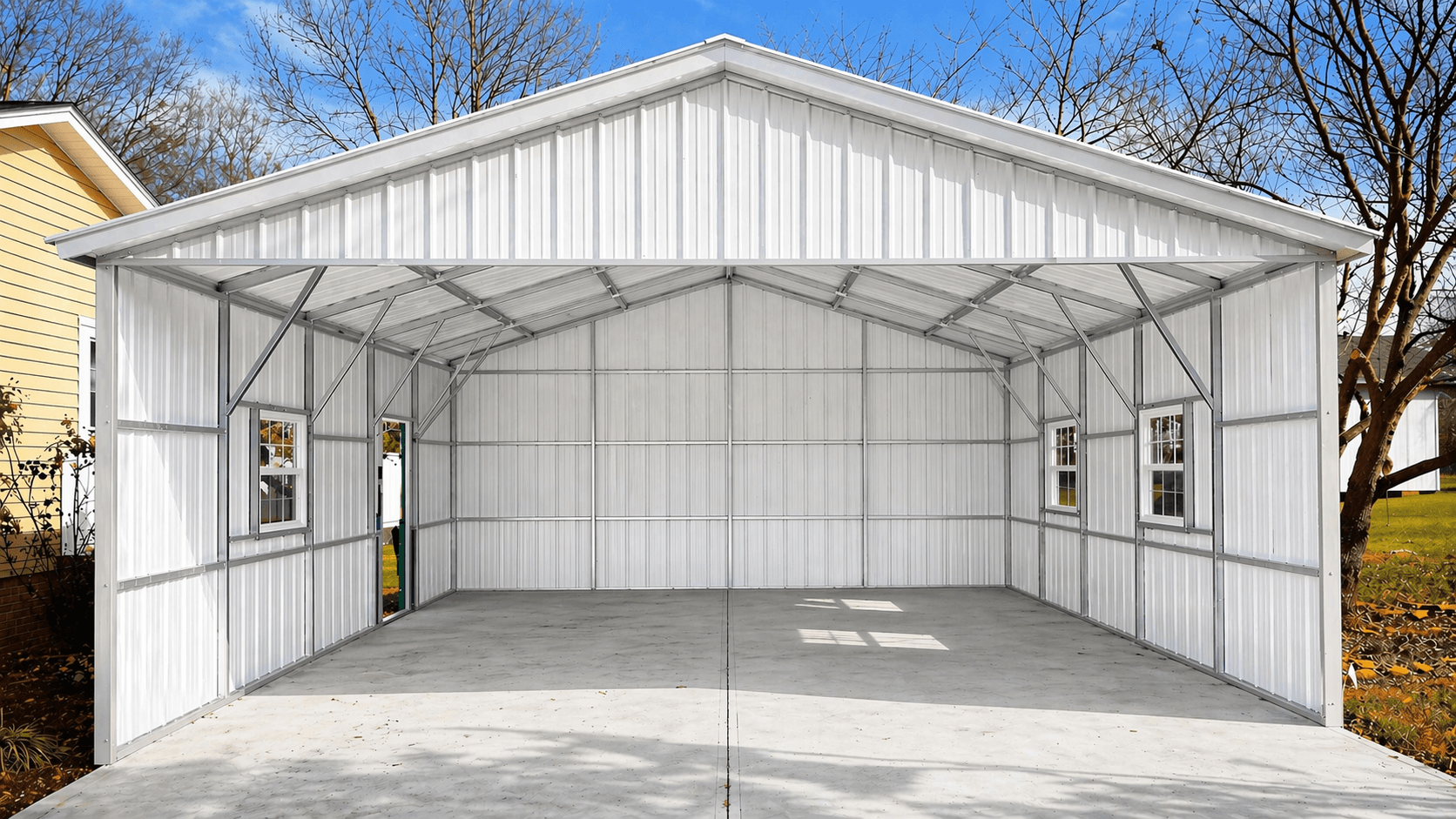 22x25x9 Clear Span Storage Building
