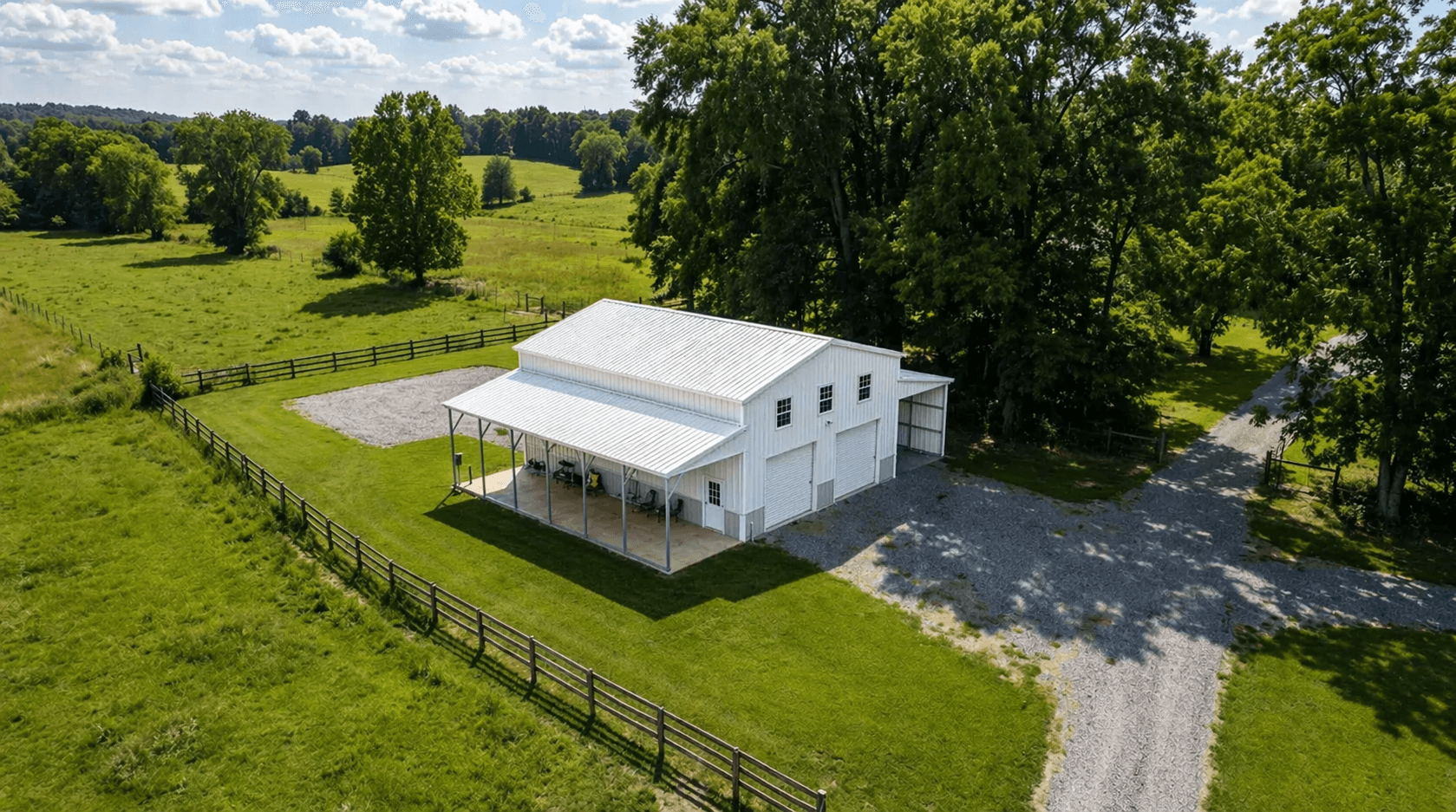 54x35x16 Two Toned Metal Barn